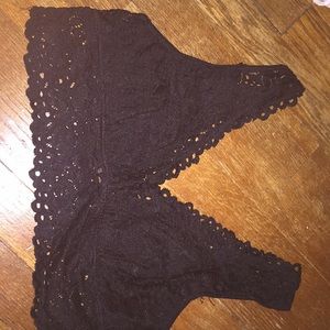 black bralette